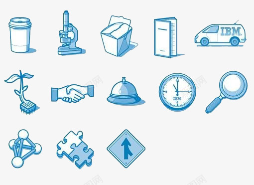 蓝色小图标png_新图网 https://ixintu.com 医疗 合作 小图标 蓝色