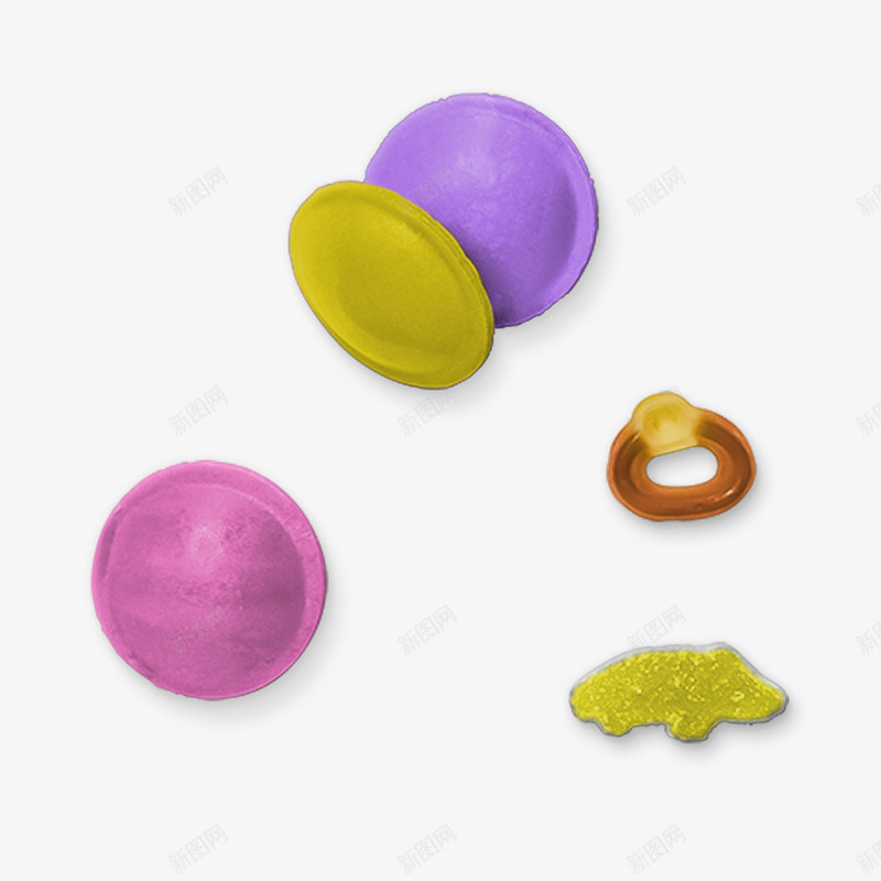 彩色qq糖png免抠素材_新图网 https://ixintu.com qq糖 手工制作 摄影 法式甜品 甜品店 西餐美食 餐饮美食 饮食