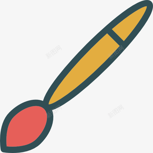 油漆刷图标png_新图网 https://ixintu.com 刷 刷子 器皿 工具 油漆 油漆刷 画家 界面 绘画 艺术 艺术与设计 艺术家
