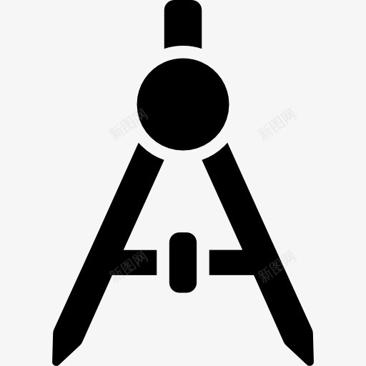 绘图圆规图标png_新图网 https://ixintu.com 围 圆 学校材料 指南针 教育 画
