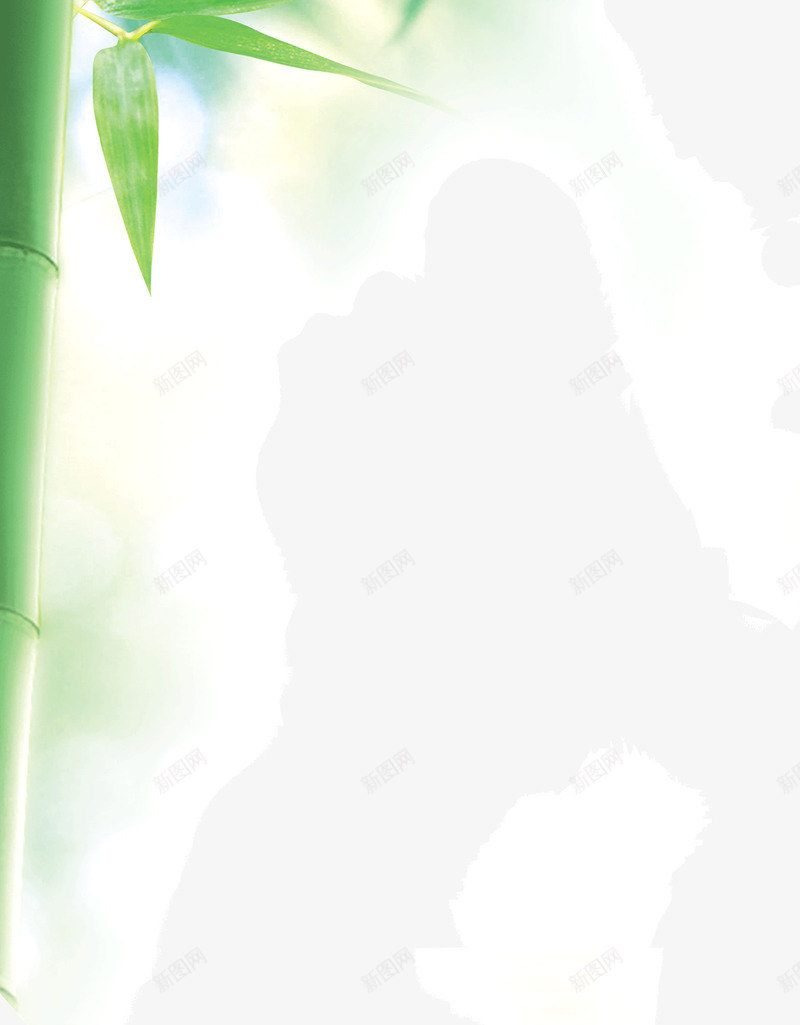 翠绿竹子png免抠素材_新图网 https://ixintu.com 竹子 翠绿 装饰
