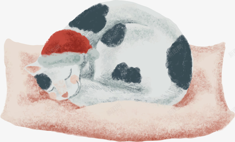 手绘风冬天的猫咪矢量图ai免抠素材_新图网 https://ixintu.com 卡通猫咪 圣诞节 圣诞节快乐 手绘猫咪 猫咪 矢量png 矢量图