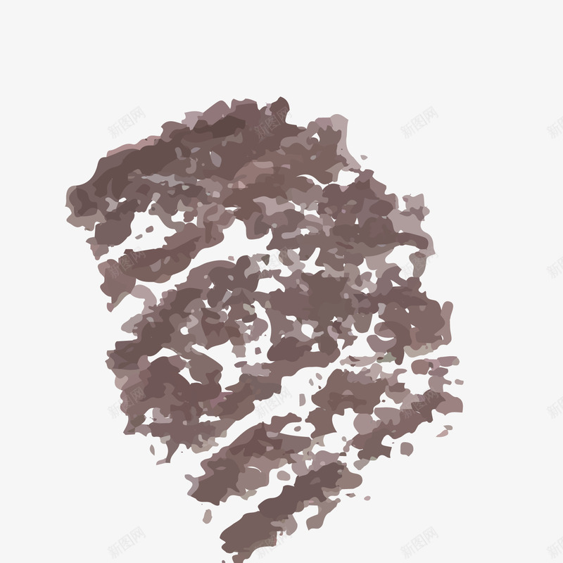 褐色蜡笔水墨笔触png免抠素材_新图网 https://ixintu.com 水墨 笔触 蜡笔 蜡笔笔触 褐色