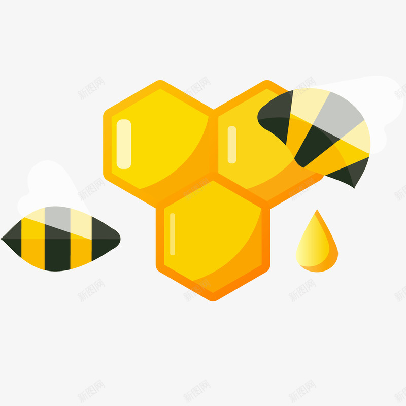 卡通蜜蜂矢量图ai免抠素材_新图网 https://ixintu.com 卡通蜜蜂免抠PNG 矢量图 秋季养生 蜂场 蜂巢 蜂窝 蜜蜂 蜜蜂窝
