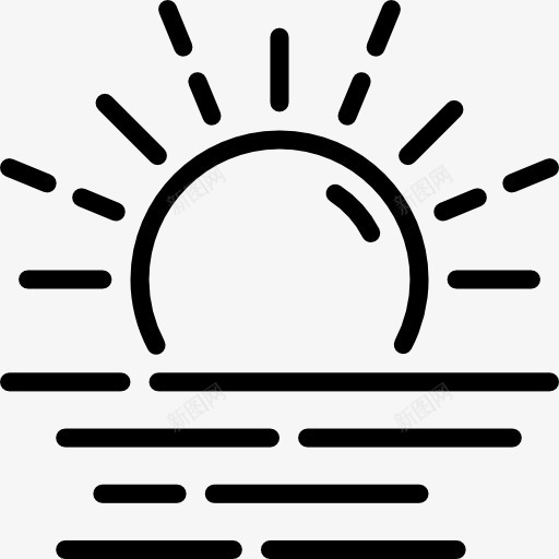 雾霾图标png_新图网 https://ixintu.com 天气 气象 阳光 雾 霾