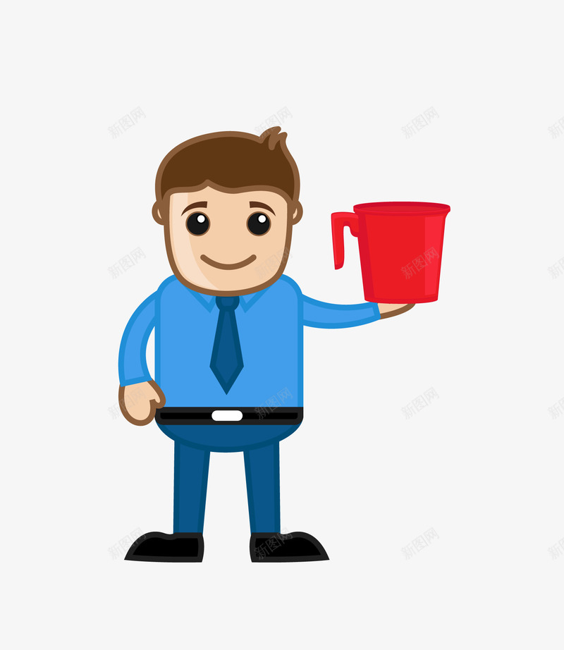 举着油漆桶的工人png免抠素材_新图网 https://ixintu.com 举着 卡通手绘 工人 桶 油漆