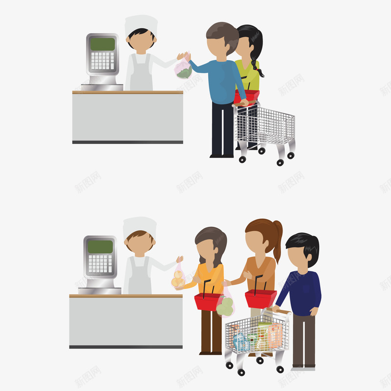 超市收银台png免抠素材_新图网 https://ixintu.com 收银台 超市