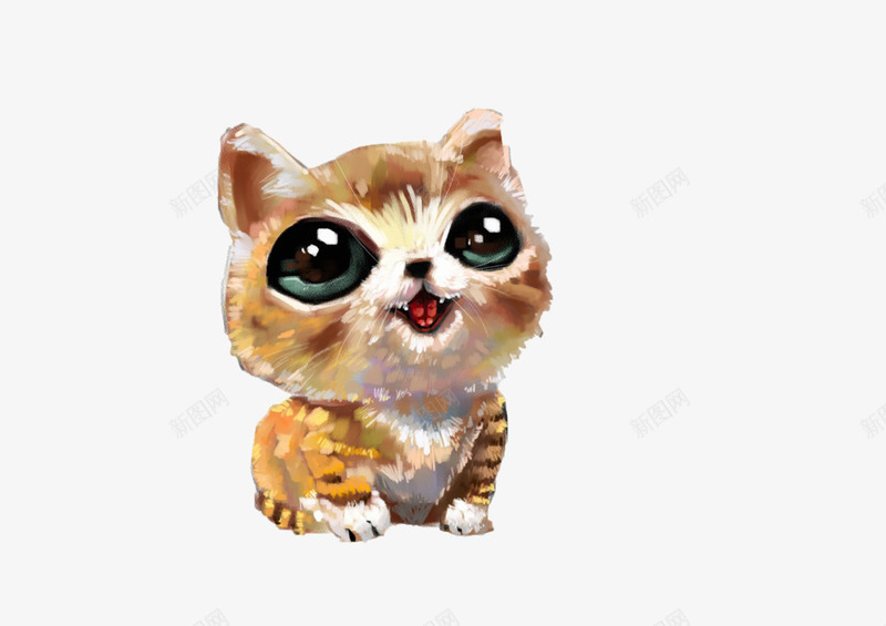 萌萌猫咪png免抠素材_新图网 https://ixintu.com 动物 可爱 小猫 手绘 猫咪 萌猫