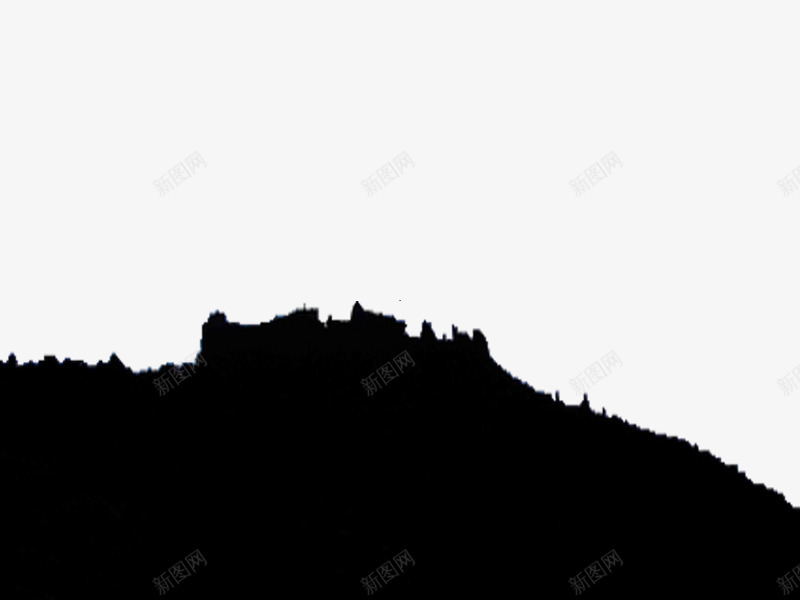 夕阳下的黑色旅游景区png免抠素材_新图网 https://ixintu.com 国家森林公园 夕阳 太白山 山峰 旅游景区 阳光 陕西太白山 黑色