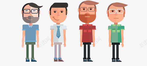 卡通人物男笑脸png免抠素材_新图网 https://ixintu.com 人物 卡通 男 笑脸