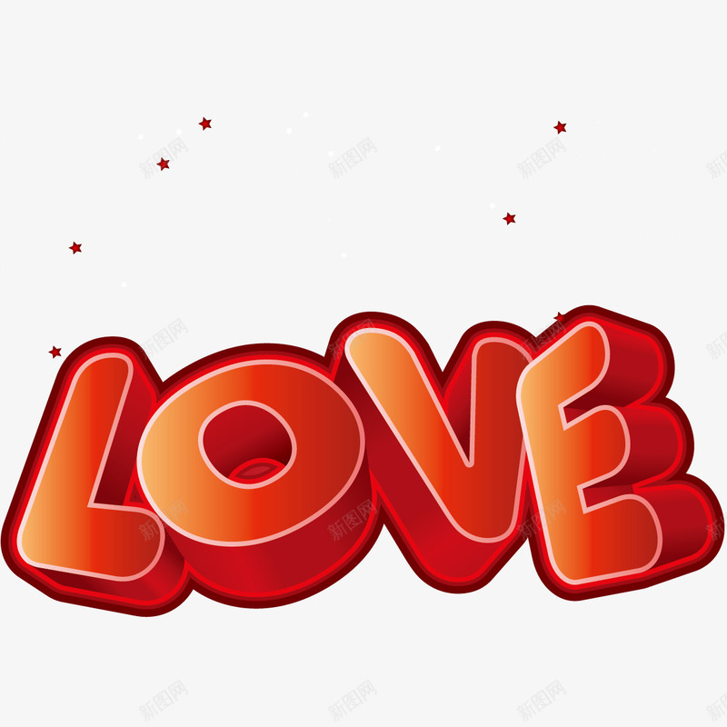 love立体字矢量图ai免抠素材_新图网 https://ixintu.com love 情人节素材 爱情 矢量图