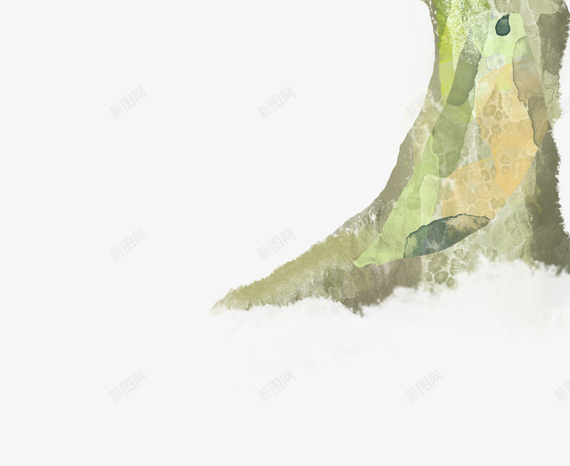 水彩树枝插画景观png免抠素材_新图网 https://ixintu.com 插画 景观 树枝 水彩