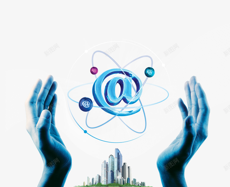 科学技术png免抠素材_新图网 https://ixintu.com 双手 商业 商务 科学技术 科技 网络 金融
