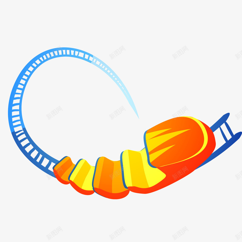 游乐场的过山车矢量图ai免抠素材_新图网 https://ixintu.com 卡通 娱乐 游乐场 游玩 玩耍 过山车 矢量图
