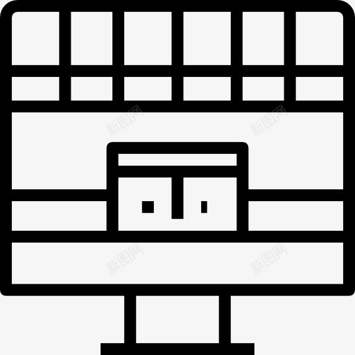 网上商店图标png_新图网 https://ixintu.com 市场 建筑 显示器 电子商务 网上商店 计算机 购物 超市