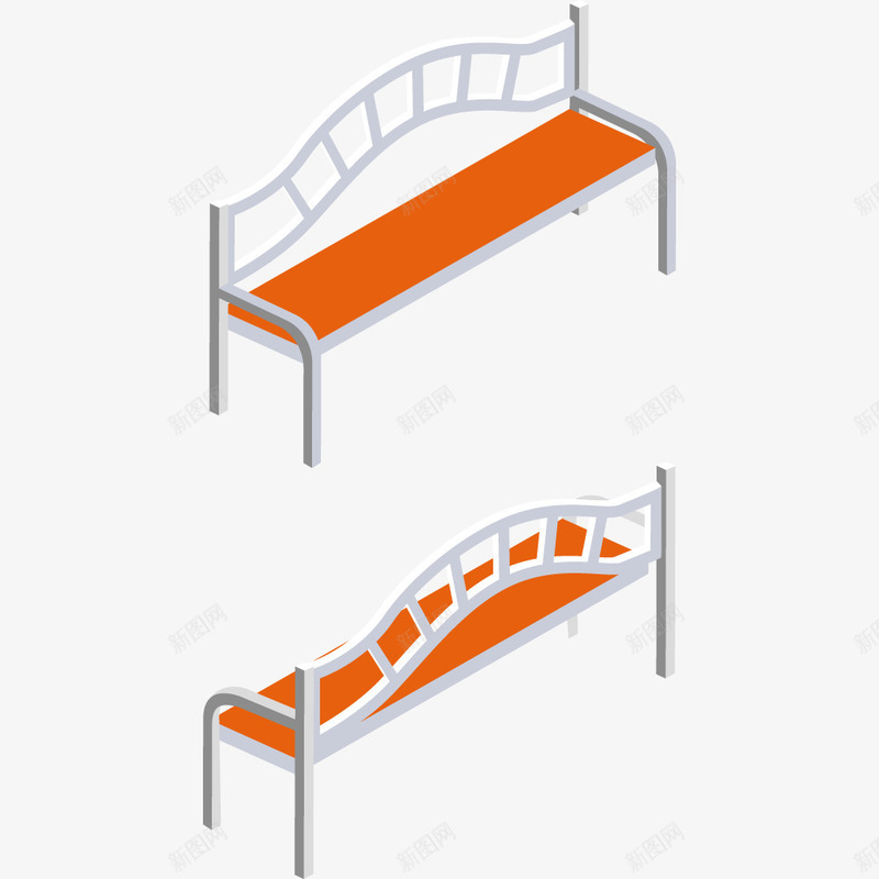 卡通长椅子png免抠素材_新图网 https://ixintu.com png图形 png装饰 卡通 椅子 装饰