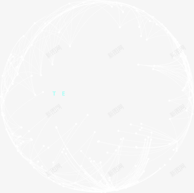 科技点矢量图ai免抠素材_新图网 https://ixintu.com 交织 圆形 点 科技 线 高科技 矢量图