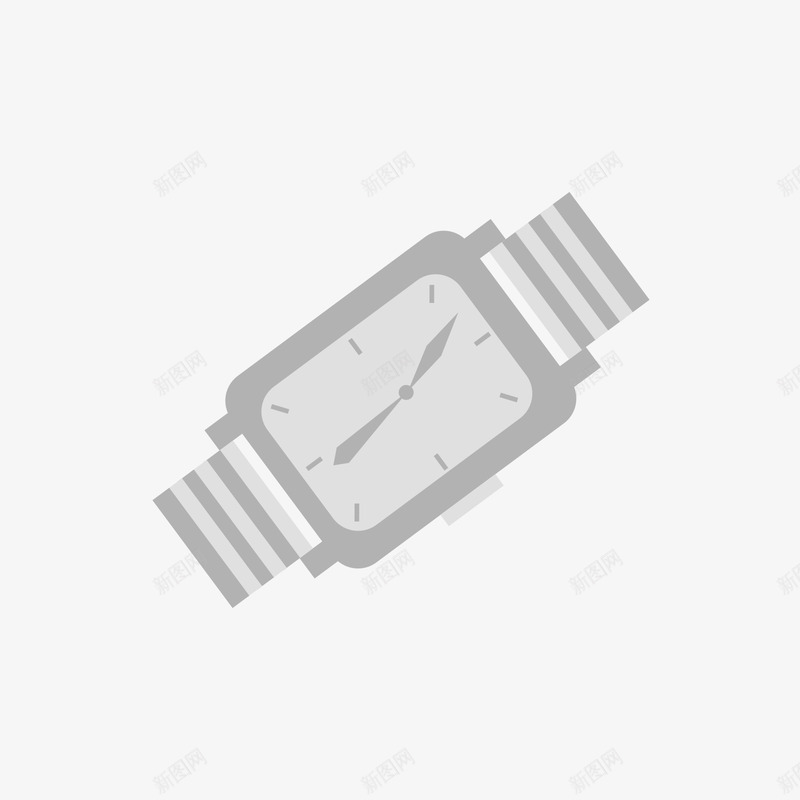 灰色的手表png免抠素材_新图网 https://ixintu.com 手表 日用 灰色 矢量手表 矢量配饰 配饰