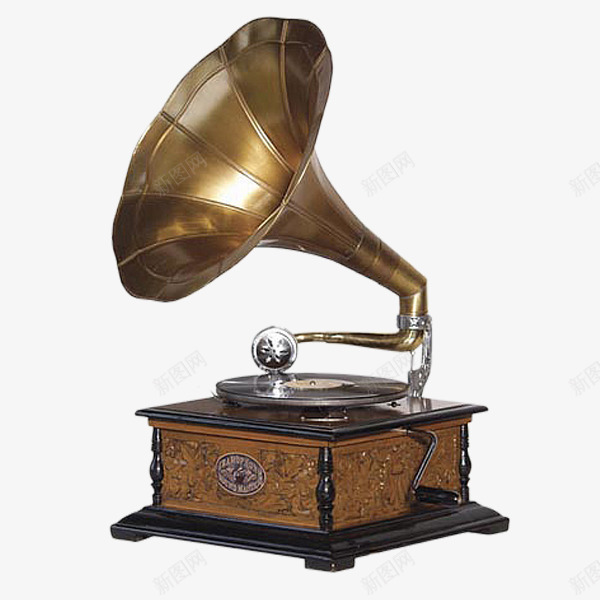 留声机喇叭欧式留声机播放器png免抠素材_新图网 https://ixintu.com 喇叭 播放器 欧式 留声机 留音机