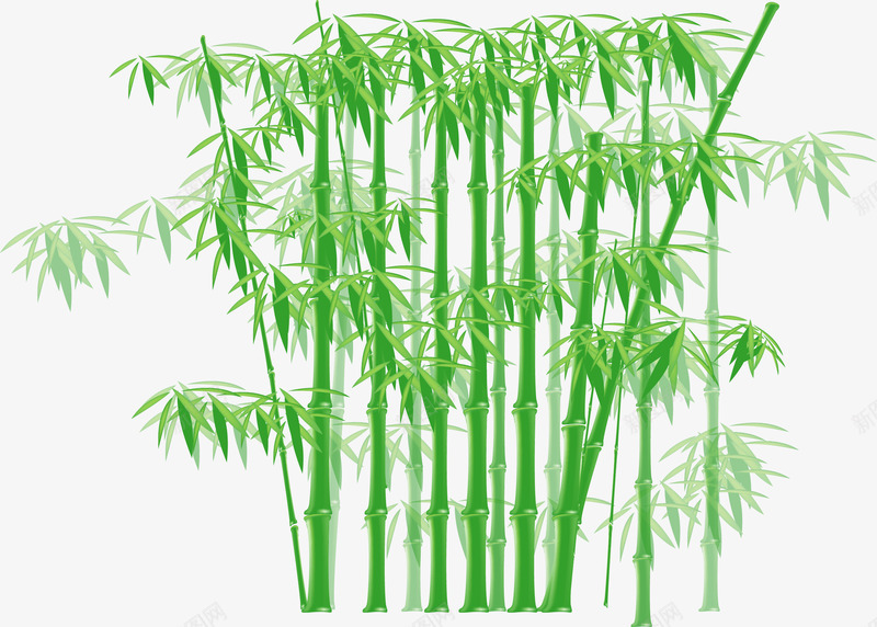 卡通竹叶竹子矢量图ai免抠素材_新图网 https://ixintu.com 卡通 竹叶 竹子 矢量图