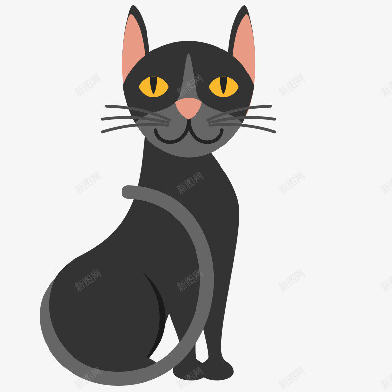 卡通猫咪手绘可爱动物小猫png免抠素材_新图网 https://ixintu.com 动物 卡通猫咪 可爱 小猫 手绘