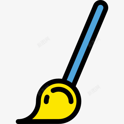 Paintbrush图标png_新图网 https://ixintu.com 刷 器皿 工具 施工 油漆 油漆刷 画家 画笔 维修 艺术与设计