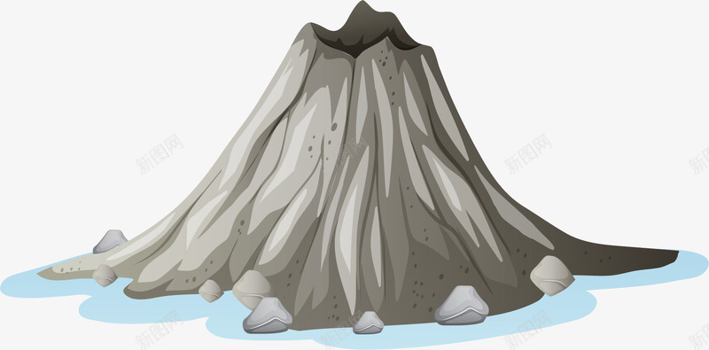 卡通火山爆发装饰贴纸png免抠素材_新图网 https://ixintu.com 卡通 可爱 插画 火山 火山手绘 火山爆发 装饰墙纸 贴纸设计
