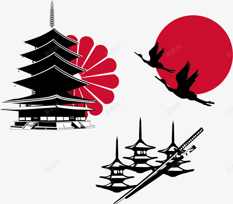 经典日本元素png免抠素材_新图网 https://ixintu.com 富士山 寿司 扇子 手绘插画 插画 日本 日本刀 日本地图 日本建筑 日本经典 木屐 桃花 歌姬 相扑 神社 竹子 简笔画山 经典日本元素 美丽的富士山