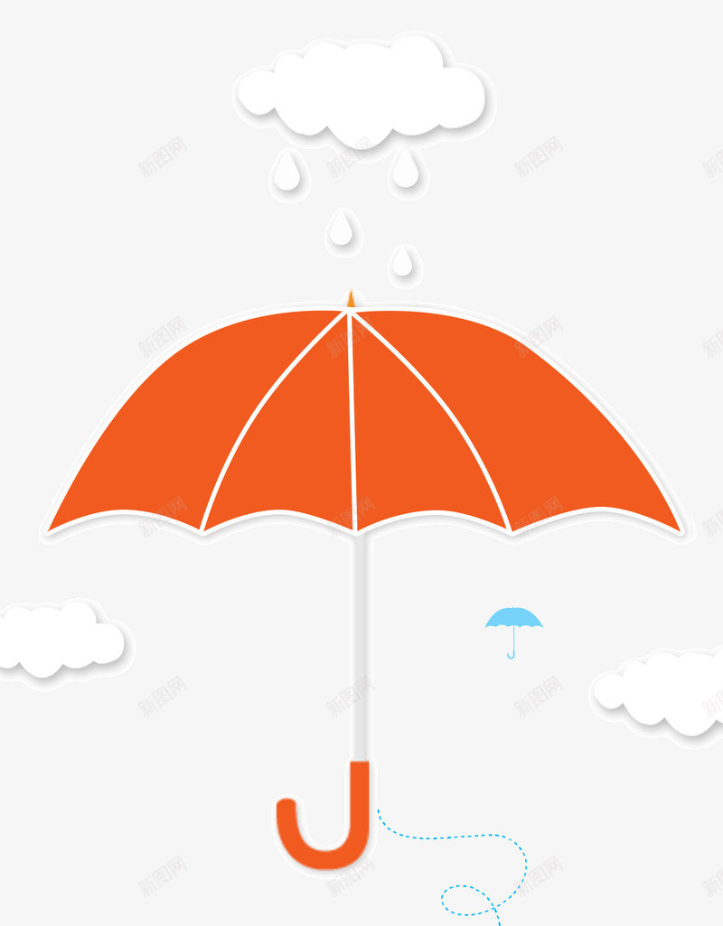 下雨打雨伞png免抠素材_新图网 https://ixintu.com APP界面 启动页 引导页 欢迎页