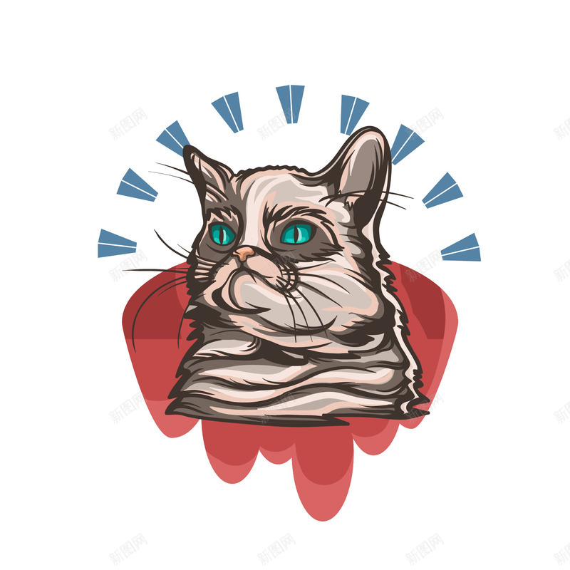 创意小猫咪矢量图ai免抠素材_新图网 https://ixintu.com 创意 猫咪 矢量图