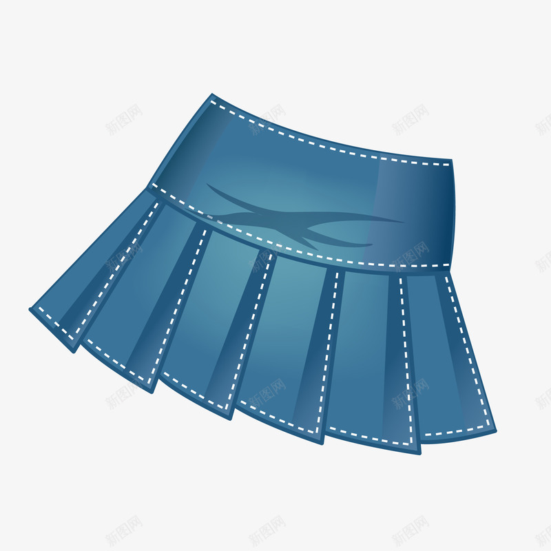 卡通牛仔裙矢量图ai免抠素材_新图网 https://ixintu.com 卡通 女裙 就是牛仔裙 服装设计 服饰 牛仔裙设计 矢量图 裙子设计