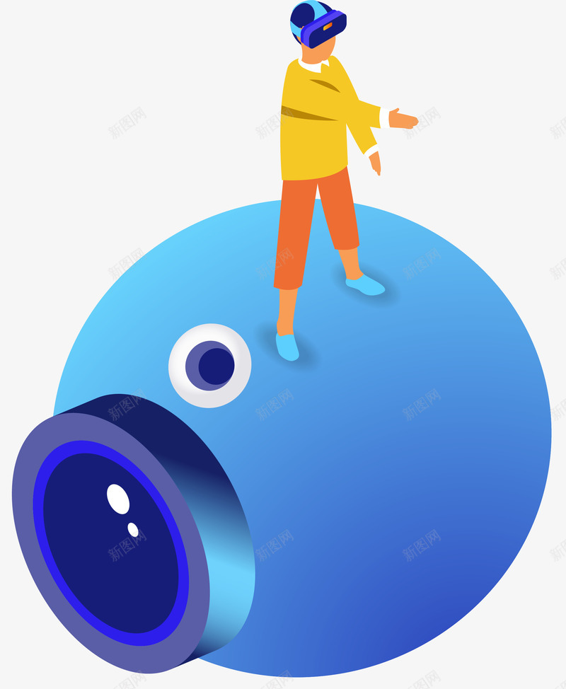 25D立体虚拟游戏插画矢量图ai免抠素材_新图网 https://ixintu.com 25D商务办公插画 25D渐变立体插画 办公 科技插画 虚拟游戏 金融行业 矢量图