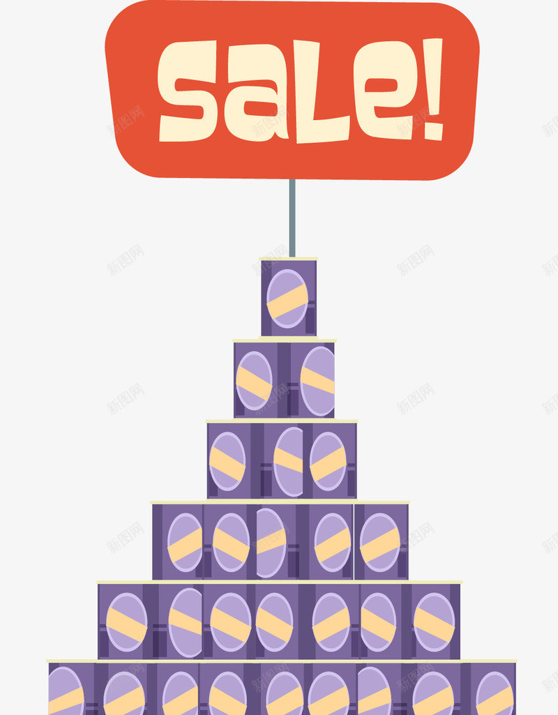 超市商品png免抠素材_新图网 https://ixintu.com 商品 摆放台 标签 罐子 超市