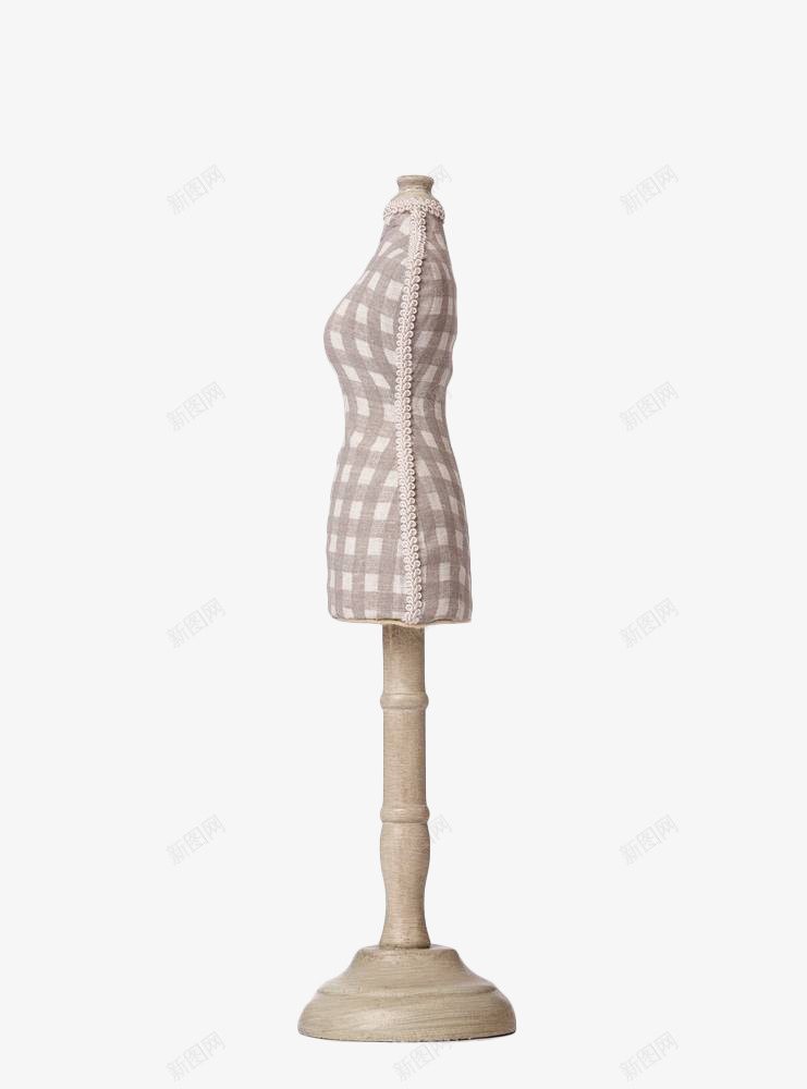 立体剪裁人台png免抠素材_新图网 https://ixintu.com 人台 服装 格子 模特 立体剪裁 立裁