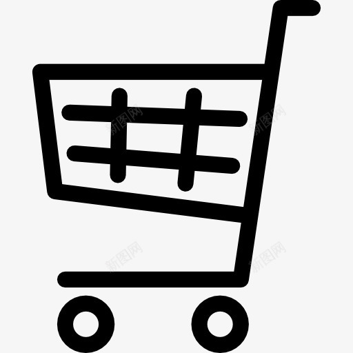 车向左图标png_新图网 https://ixintu.com 商务 网上商店 购物商店 购物车 超市