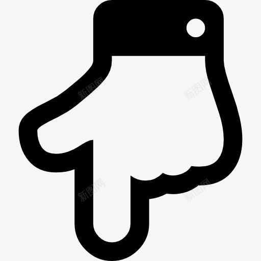 手指指着图标png_新图网 https://ixintu.com 一方面 下载 向下 手 手指 方向 箭头