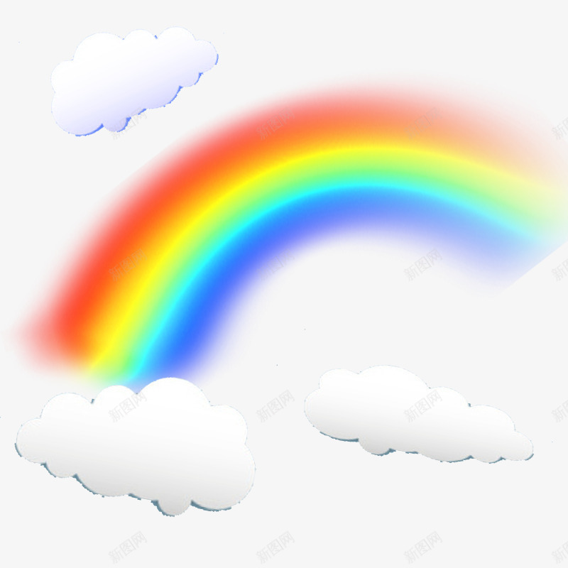 雨后朦胧彩虹psd免抠素材_新图网 https://ixintu.com 儿童彩绘素材 彩绘彩虹 彩虹 朦胧 雨后彩虹
