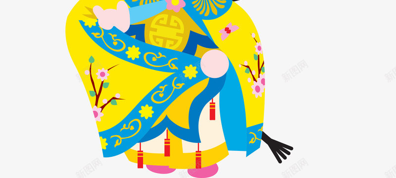 虞姬国粹京剧Q版插画png免抠素材_新图网 https://ixintu.com Q版 京剧 国粹 插画