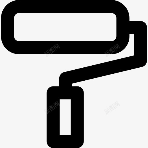 涂料辊图标png_新图网 https://ixintu.com 工具 油漆 画家 绘画