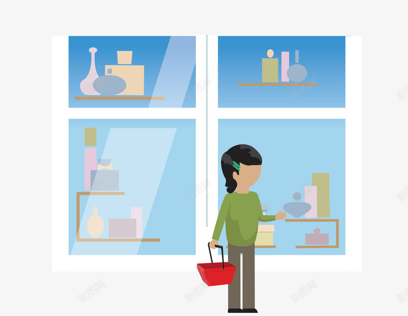 卡通手绘超级市场图标png_新图网 https://ixintu.com 卡通手绘 商超 图案图标 超市 超市购物 超级市场