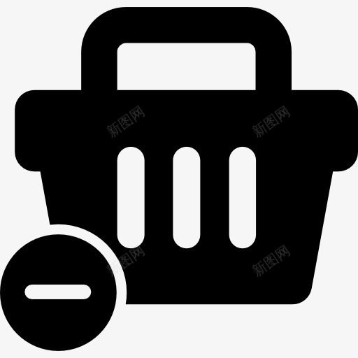 删除从篮子电子商务图标png_新图网 https://ixintu.com 删除按钮 商业 商务 按钮 电子商务 篮子 购物 购物篮 超市