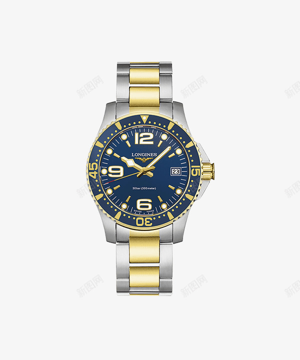 金色浪琴腕表手表女表png免抠素材_新图网 https://ixintu.com LONGINES 产品实物 女表 康卡斯潜水系列 手表 浪琴 腕表