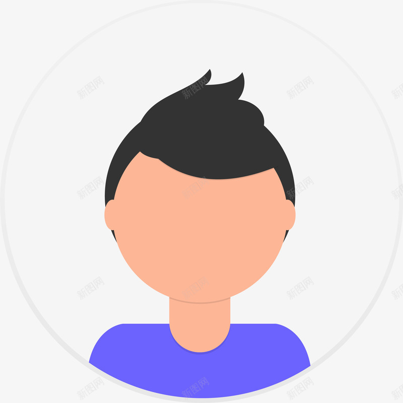 卡通扁平默认男性头像UIpng免抠素材_新图网 https://ixintu.com 创意插画 卡通 卡通头像 商务 商务风格插图 扁平风 生活插画 白领头像 默认男性头像