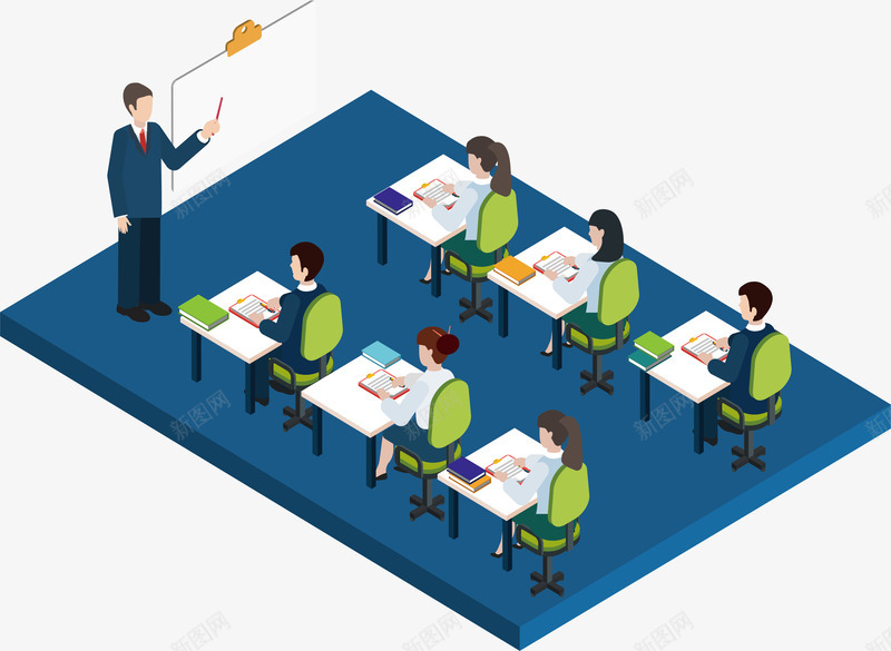 商务培训插画矢量图ai免抠素材_新图网 https://ixintu.com 卡通 商务 商务培训 培训 培训插画 插画 矢量图