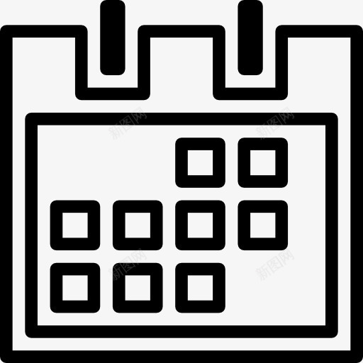 教室的日历图标png_新图网 https://ixintu.com 周历 学校的材料 教室 日历 日程安排