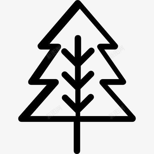 圣诞树图标png_新图网 https://ixintu.com 冬天 松树 自然公园 花园装饰 装饰