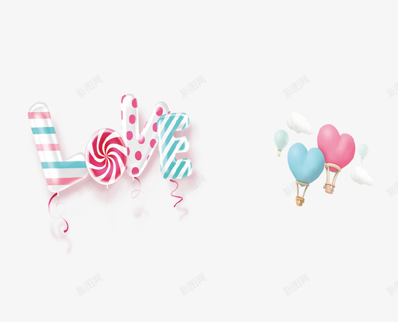 糖果艺术英文字母Lovepsd免抠素材_新图网 https://ixintu.com love 创意设计 情人节 气球 浪漫 爱心 糖果 英文字母