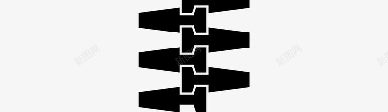黑色牛仔拉链图标png_新图网 https://ixintu.com 五金 彩色 拉链 拉链图 拉链装饰 拉锁 服装拉链 牛仔拉链 磨砂拉链 黑色