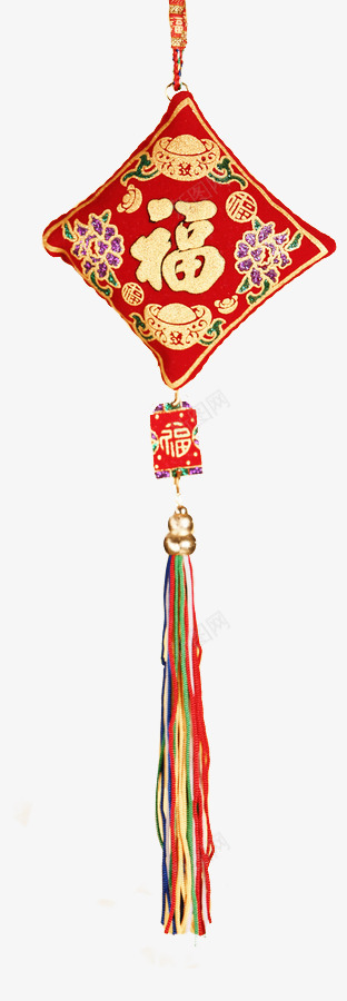 福字挂件png免抠素材_新图网 https://ixintu.com 新年 春节 福字挂件 红色