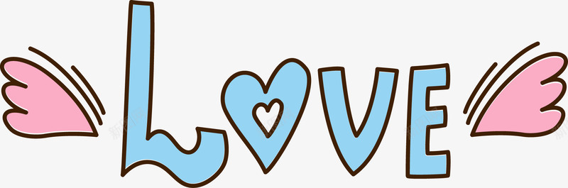 love翅膀艺术字png免抠素材_新图网 https://ixintu.com love 创意文字 婚礼 情人节 结婚 翅膀 艺术字 英文
